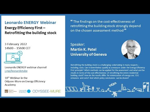 Energy Efficiency First – Retrofitting the building stock