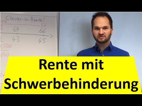 SCHWERBEHINDERUNG (GdB 50): Früher in Rente! (Voraussetzungen)