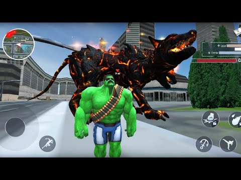 Incredible Monster Hero Vs 3 Head Monster Dog | Green Monster Hero City Rescue - Android GamePlay HD