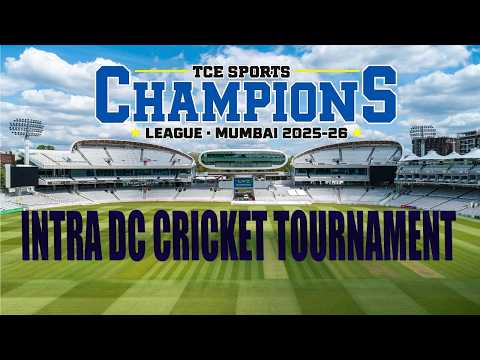 TCE SPORTS CHAMPIONS LEAGUE MUMBAI 2025-26 | INTRA DC CRICKET TOURNAMENT | NMSA VASHI