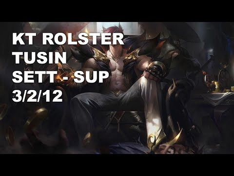 KT Rolster TusiN Sup Sett vs Bard - KR Challenger Patch 10.8