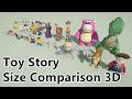 Toy Story Size Comparison 3D