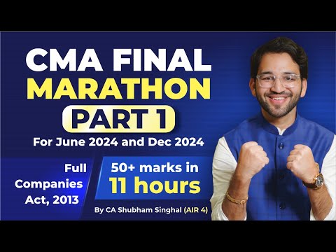CMA Final Law June 2026 and Dec 2026 | Companies Act 2013 Revision - 40 marks