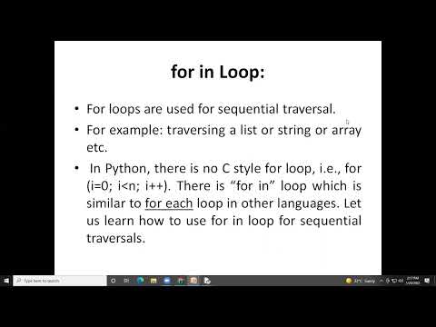 Pps Unit Ii Part 2 While Loop For Loop In Python Python