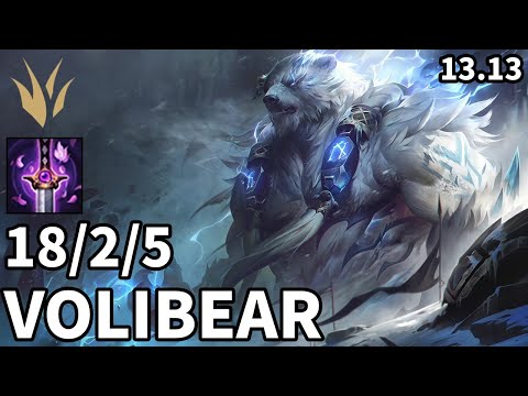 Volibear Jungle vs Vayne - EUW Master | Patch 13.13