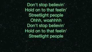 Journey - Don&#39;t Stop Believin&#39; w/ Lyrics (Midnight Train)