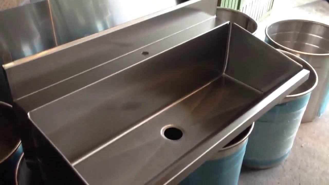 Lavamanos en acero inoxidable