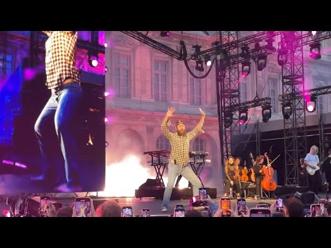 Post Malone performs at Visa Live Le Louvre in Paris