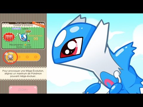 Pokémon Shuffle - Latios lvl 91-99 (dumb strategy) [Escalation Battle]