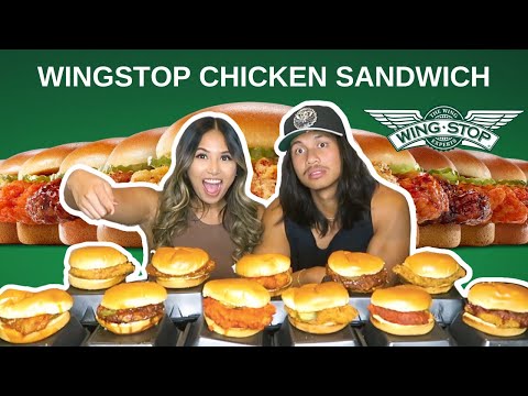 TRYING EVERY WINGSTOP CHICKEN SANDWICH