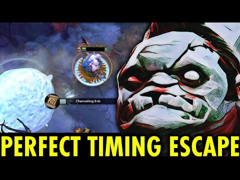 EPIC SAVING HOOK!! WITH PERFECT TIMING ESCAPE PUDGE | GENIUS PUDGE