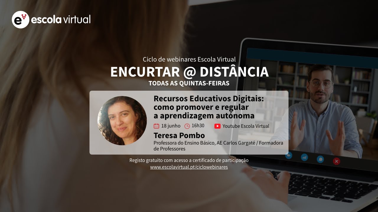 8.º webinar | Recursos Educativos Digitais: como promover e regular a aprendizagem autónoma