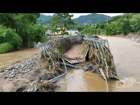 09-20-2022 Utuado, PR - Bridge Wiped Out - Roads Collapsed - Drone and NAT Sound - SOT.mp4
