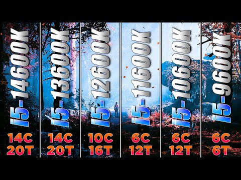 Core i5 14600K vs 13600K vs 12600K vs 11600K vs 10600K vs 9600K | PC Gameplay Benchmark Tested