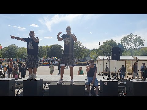 Rapbellions auf dem 3. Friedens-Fest im Mauerpark Berlin am 3. Juni 2023
