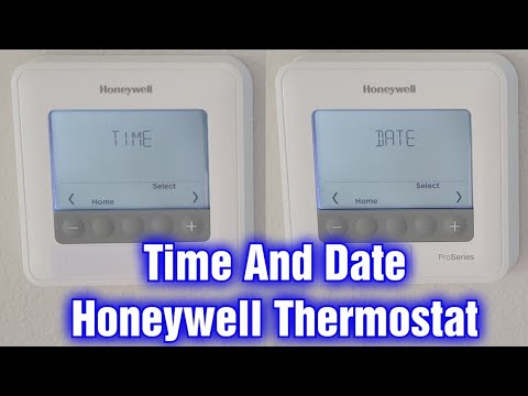 How To Change Time & Date Honeywell Pro Series Thermostat