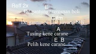 Download lagu D,Ubud Band - GANTUNG ( lirik  kunci gitar ) mp3