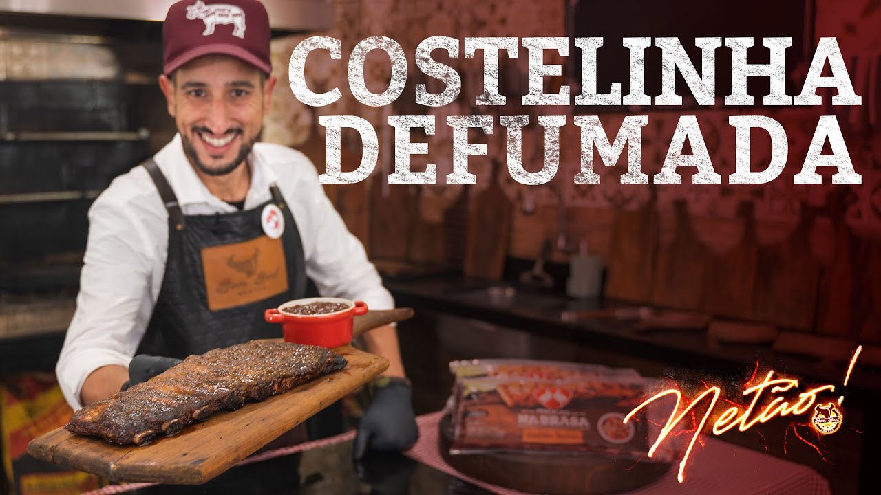 Costelinha Defumada e Molho Barbecue Caseiro no PitSmoker - Smoked Pork Ribs | Netão! Bom Beef #65