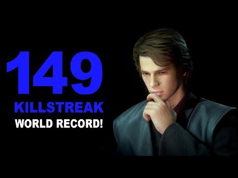 Battlefront 2 149 Anakin Skywalker Old World Record Killstreak/Gameplay (On Naboo)