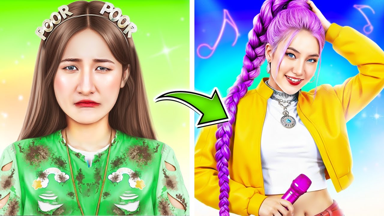 KPop Demon Hunters Makeover! From Nerd To Popular Rumi!