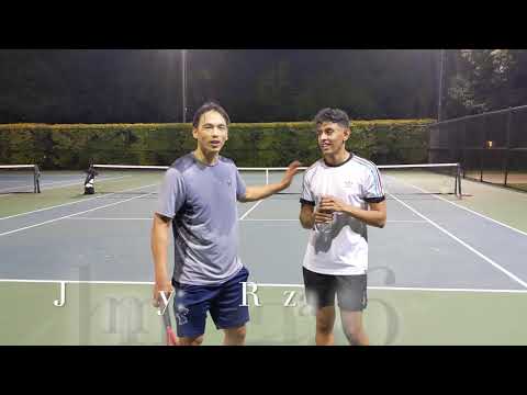 Johnny vs. Razan: lights out tennis match