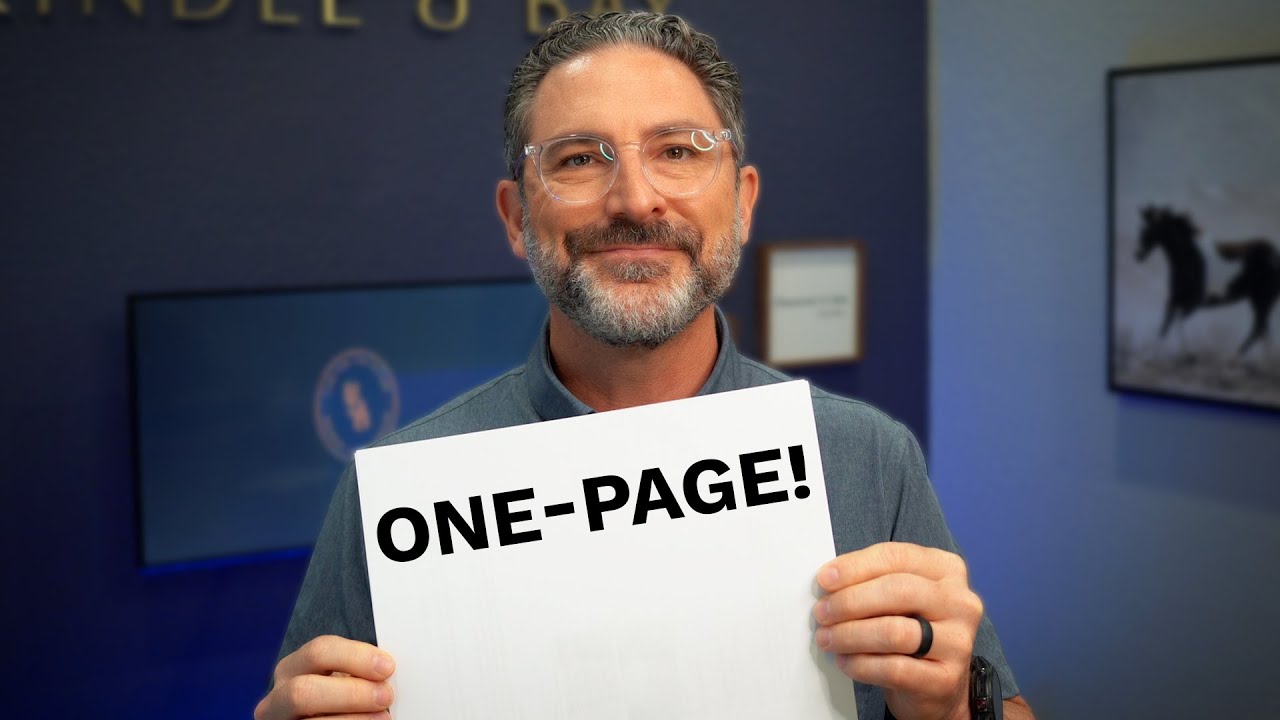 The Power of a One-Page Retirement Plan: Less Is More