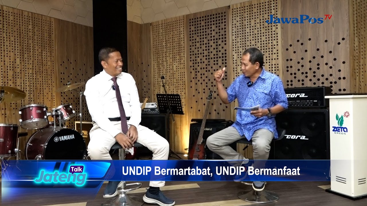 UNDIP BERMARTABAT, UNDIP BERMANFAAT || JATENG TALK WITH REKTOR UNDIP Prof. Dr. Suharnomo, S.E.,M.Si.
