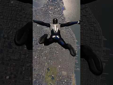 Marvel’s Spider-man 2 Symbiote Suit Falling From The Highest Point PS5 4K Smooth