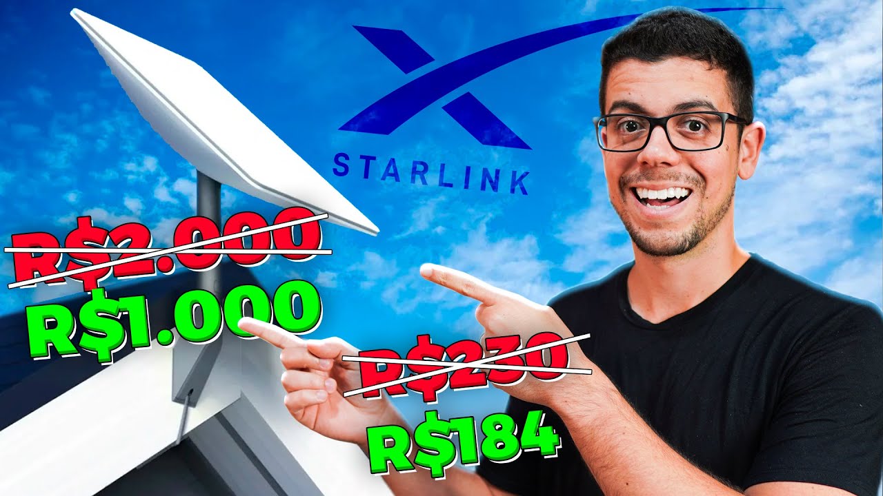CAIU O PREÇO DA STARLINK NO BRASIL! Hora de aproveitar a internet via satélite de alta velocidade!