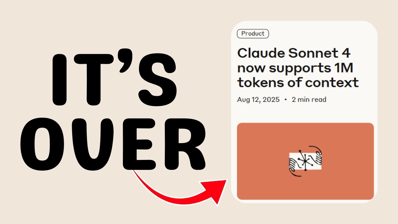 New SONNET 4 Update: FINALLY Claude Has 1 MIL CONTEXT WINDOW