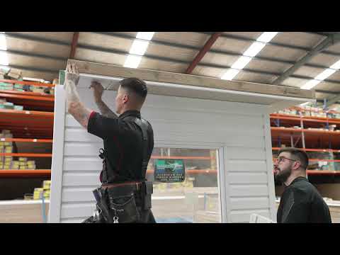 Do It Yourself (DIY) Vertical Eaves Cladding Installing J Trims and boards.