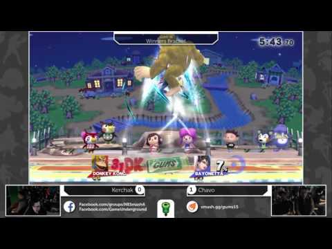 GUMS 15 Singles (Winner's Bracket) - FS Kerchak (DK) vs Chavo (Bayonetta)