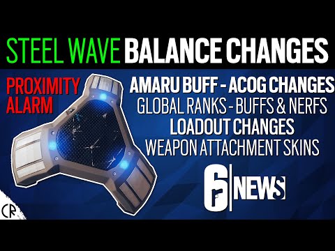 Balance Changes, Proximity Alarm, Buffs & Nerfs - Steel Wave - 6News - Rainbow Six Siege