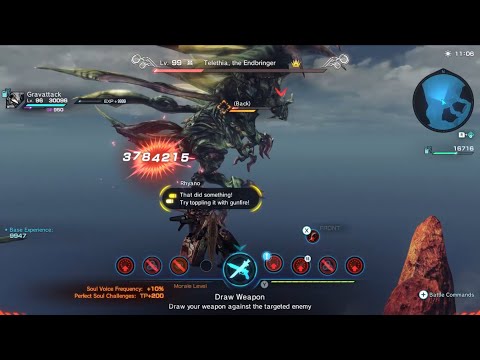 Telethia vs Zweiland-Q. One shot. Xenoblade X definitive edition skell showcase