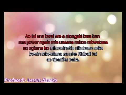 Taraan Rabwatan Te Bwai Aio (Karaoke) Covered:- Taatoka.Asafo Released:- 22/05/25