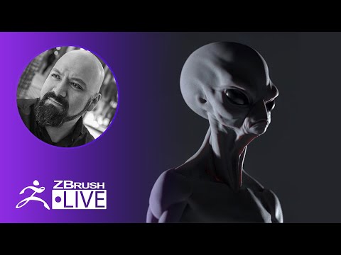 3D Model an Alien With Me ! - Miguel Guerrero - ZBrush 2020