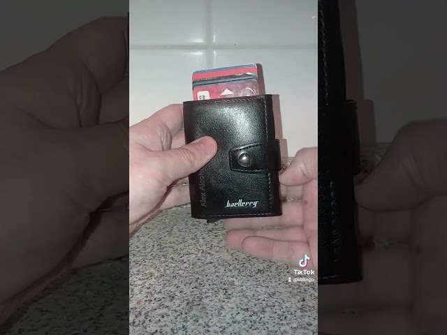 Vídeo relacionado con Spldsun Carteras Pequeña, Cartera con Ranuras, Cuero Carteras, para Almacenar y Proteger Tarjetas Identificación, Tarjetas Crédito, Dinero, Fotos (Rojo)