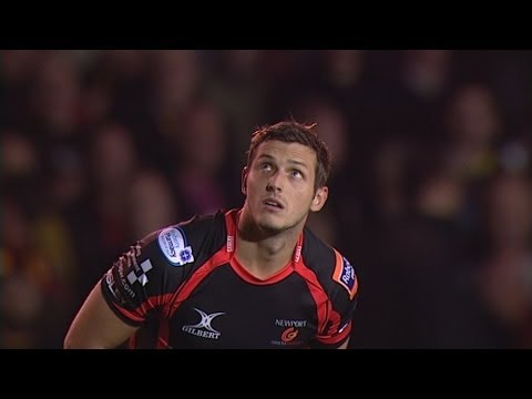 Jason Tovey Penalty - Newport Gwent Dragons v Leinster 01st Nov 2013