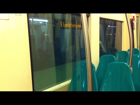 RET Metro Rit Beurs - Maashaven Rotterdam op lijn D (in de avond)