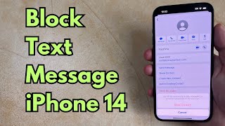 How to Block a Text Message on iPhone 14