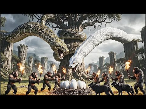Prehistoric Humans vs Titanoboa: Terrifying prehistoric survival battles 2!