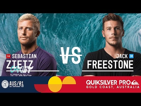Sebastian Zietz vs. Jack Freestone - Quiksilver Pro Gold Coast 2017 Round Two, Heat 4
