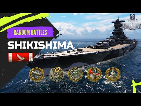 SHIKISHIMA Battleship / WoWs / World of Warships #wows #worldofwarships #gaming