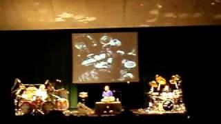 Aloke Dutta, Danny Carey, & Terry Bozzio perform @ drum clinic in Kansas City September 19, 2009