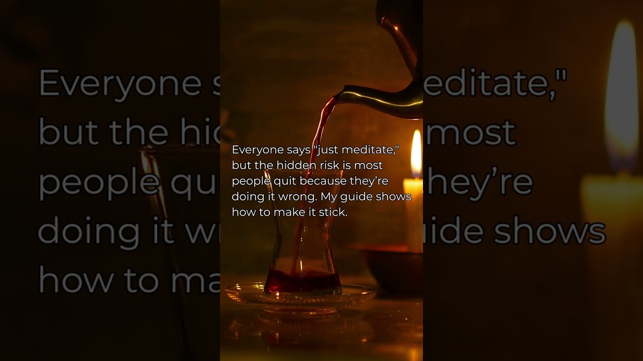 Everyone says “just meditate,” but the hidden r...