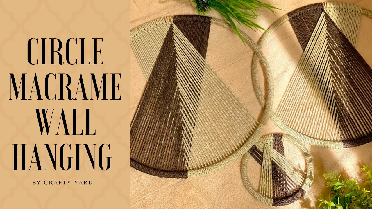 Circle Macrame Wall Hanging tutorial | A Simple Way For Begginners ( DIY )