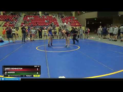 152 Lbs Cons. Round 3 - Jared Remington, TX Vs Jd Sigman, OK 665e