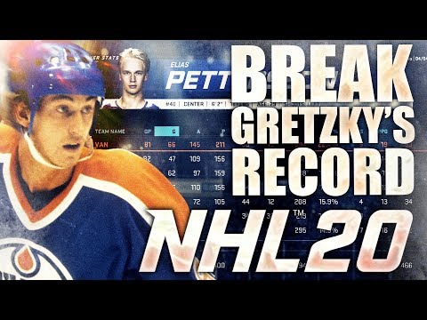 How To BREAK GRETZKY'S POINTS RECORD In NHL 20 Franchise Mode / Be A GM Mode (Tutorial)