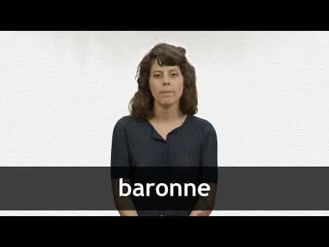 How to pronounce BARONNE in French