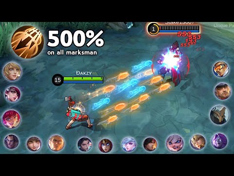 500% Inspire attack speed experiment on all Marksman